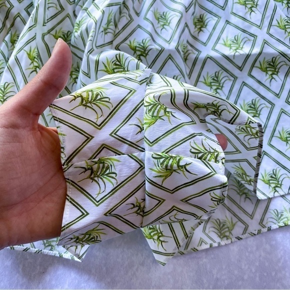 Caroline Constas Shorts Teagan Flora Beach Mini White Diamond Palm S NWT - Picture 5 of 7